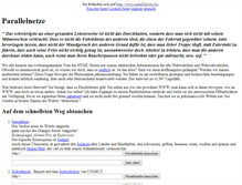 Tablet Screenshot of parallelnetz.de
